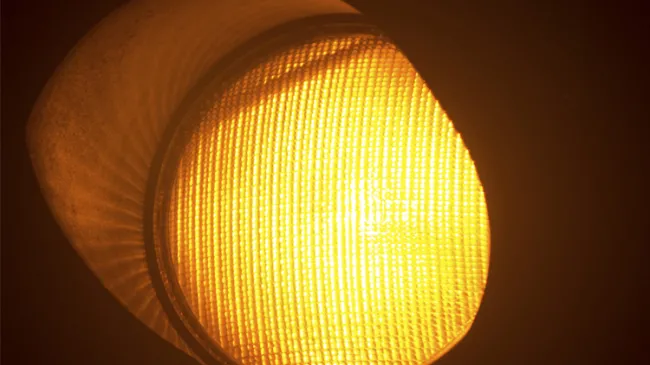 Yellow Traffic Light